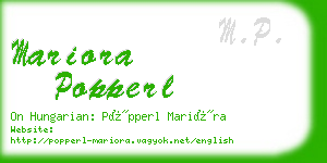 mariora popperl business card